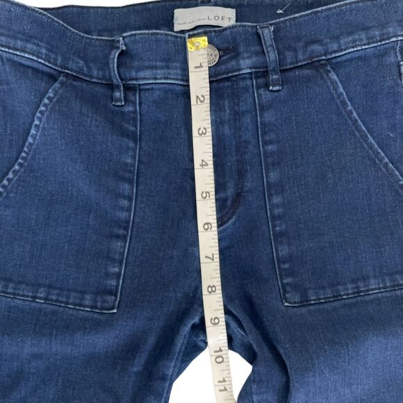 Loft Utility Skinny Jeans in Dark Indigo Wash Size 26 - Picture 7 of 10
